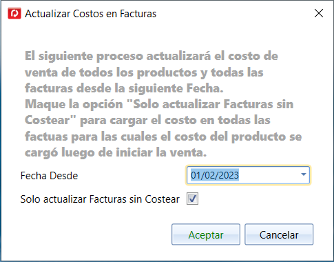 ActualizarCostoFacturas 2